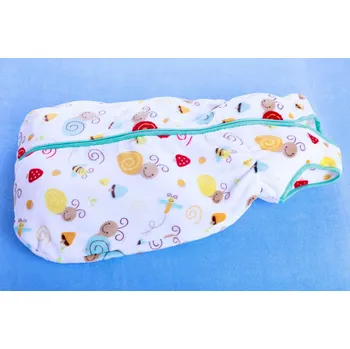 Spacák JAN peří Dětský pytlík na spaní z fleecu 80 cm - šneci - pytlík na spaní 80 cm - šneci