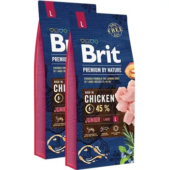2x Brit Premium by Nature Junior L 15kg