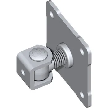 Příslušenství pro plot FAC Regul. pant s „U“podpěr., M24, s deskou k přišroub. – Zn