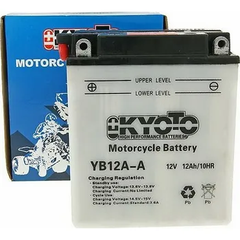 Motobaterie Kyoto Baterie Kyoto YB12A-A (dodáváno s kyselinovou náplní)