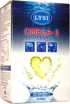 Přírodní produkt Lysi Omega 3 pure fish oil 80 cps.