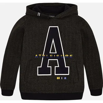 Chlapecká mikina MAYORAL chlapecká mikina s kapsami a kapucí tmavá - 128 cm