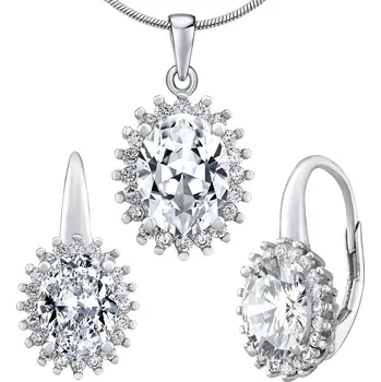 Souprava šperků Stříbrný set šperků AMELIE náušnice a přívěsek