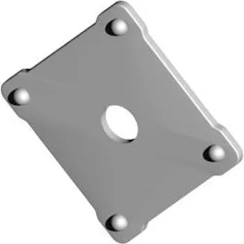 Příslušenství pro plot FAC Deska 90× 90 s otvorem pr. 18,5, tl.4, Zn – Decor