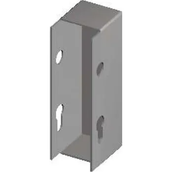 Příslušenství pro plot FAC Kapsa pro zámek,šířka 54, rozteč 72, černá, s osazením