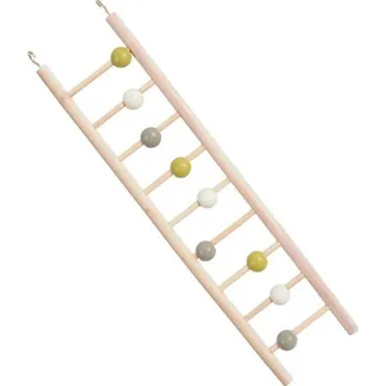 Hračka pro ptáka Žebřík pro ptáky dřevěný 9 příček 37,5cm Zolux