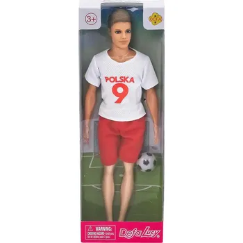 Panenka Panenka Defa Lucy panák fotbalista 30cm v dresu Polsko set hráč s míčem v krabičce