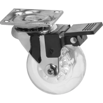Onpira Průhledné nábytkové kolečko s brzdou Ø35-75 Průměr: 50 mm