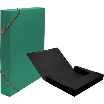 Archivační box CAESAR Box na spisy A4, prešpán 4 cm, zelený