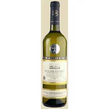 Víno Baloun vinařství Baloun Ryzlink rýnský 2017 pozdní sběr 0,75 l suché moravské bílé víno 17017