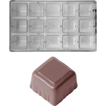 Forma na pečení Forma na pralinky (hranatý košíček 65g) 3x5 tvarů/forma