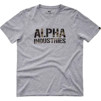 Alpha Industries triko Camo Print T greyheather/woodland M