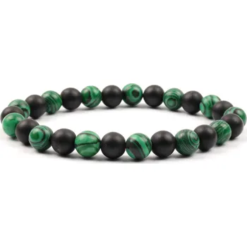 Náramek Moni - pánský náramek onyx malachit