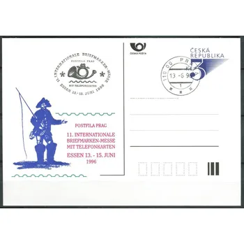 Poštovní známka Česká pošta (1996) CDV 18 O - P 14 - Essen - razítko + kašet