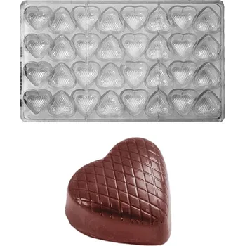 Forma na pečení Forma na pralinky (srdce 16g) 4x8 tvarů/forma