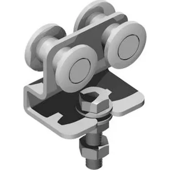 FAC Vozík se 4&nbsp;kolečky, pr. 24, šroub M8, Zn