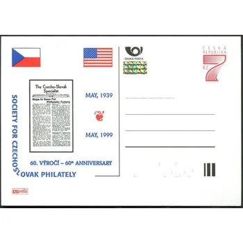 Poštovní známka Česká pošta (1999) CDV 41 ** - P 45 - 60. výročí