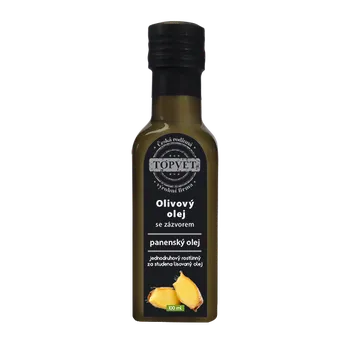 Rostlinný olej Topvet Olivovy olej se zázvorem 100 ml