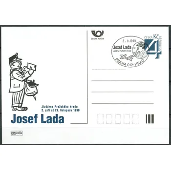 Poštovní známka Česká pošta (1998) CDV 22 O - P 36 - Josef Lada - příležitostné razítko