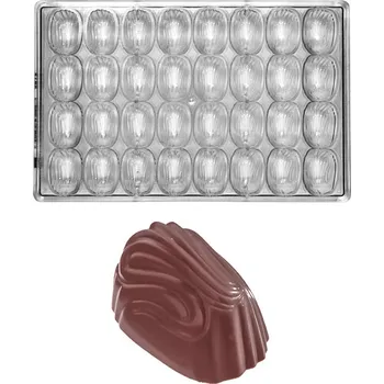 Forma na pečení Forma na pralinky (motiv vlnky 13g) 4x8 tvarů/forma
