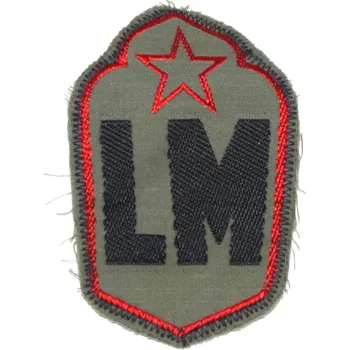 Nášivka ČSSR Nášivka LM Lidové milice polní