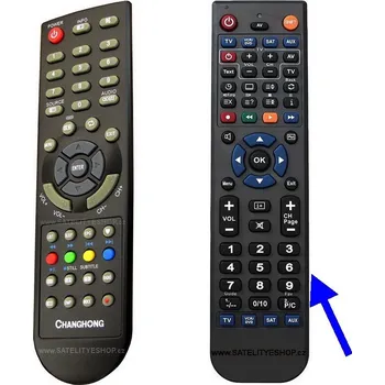 Changhong EF22X718 dálkový ovladač náhradní