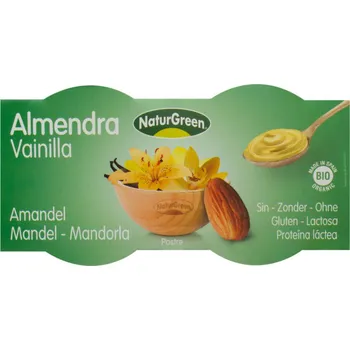 NaturGreen Mandlový Dezert s vanilkou Bio 2 x 125 g NaturGreen Mandlový Dezert s vanilkou Bio 2 x 125 g