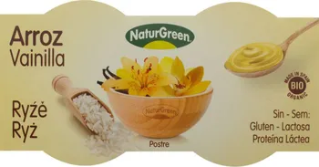 NaturGreen Rýžový dezert s vanilkou Bio 2 x 125 g