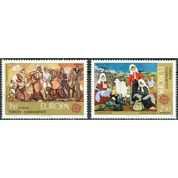 Poštovní známka (1975) MiNr. 2355 - 2356 ** - Turecko - Europa: Obrazy