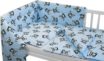 Příslušenství pro dětskou postel a kolébku Baby Nellys 3-dílná sada mantinel s povlečením Baby Panda