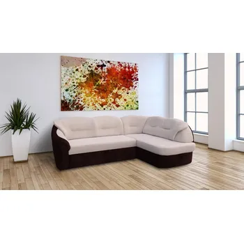 Sedací souprava MAMBA sedací souprava Alice L rozkládací, béžová/hnědá