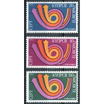 Poštovní známka Řecko (1973) MiNr. 389 - 391 ** - Kypr (řecký) - Europa
