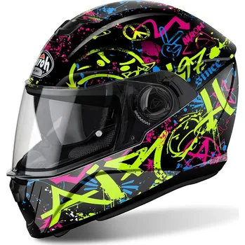 Helma na motorku Airoh Storm Cool Bicolor černá/žlutá