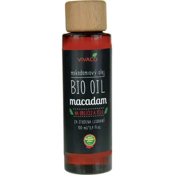 Masážní přípravek Vivaco Bio makadamový olej 100 ml