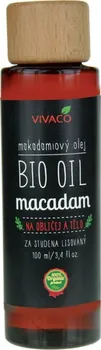 Masážní přípravek Vivaco Bio makadamový olej 100 ml