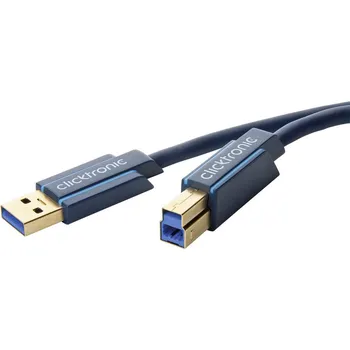 Datový kabel Clicktronic USB 3.0 AB 1,8 m