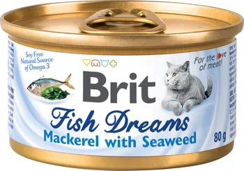 Krmivo pro kočku Brit Fish Dreams Mackerel & Seaweed 80 g