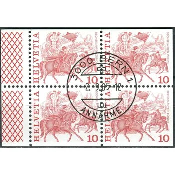 Poštovní známka (1977) MiNr. 1101 O - Du+Do+Eor+Eru - Švýcarsko - 4-bl - tradice