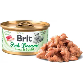 Krmivo pro kočku Brit Cat Fish Dreams Tuna & Squid 80 g