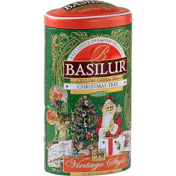 Čaj Basilur Vintage Christmas Tree plech 100 g