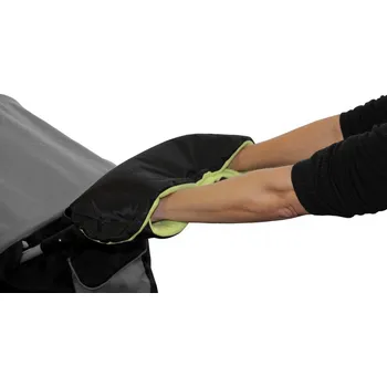 Příslušenství pro přepravu dětí Emitex Rukávník ke kočárku Černý + limetka