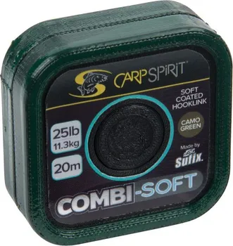 Carp Spirit Combi Soft Coated Braid Camo zelená 20 m