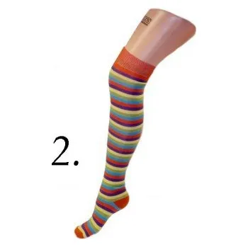 Dámské ponožky Nadkolenky , Velikost: UK- 4-7, EU ( 37-42 ), Barva Oranžová Gift3 OTK107