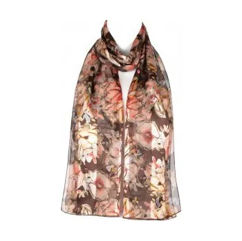 Šátek Šátek šifónový , Barva Hnědá Gift3 301290