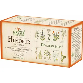 Čaj Grešík Devatero bylin Hemopur n.s. 20 x 1,2 g