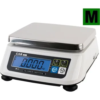 Domácí spotřebič CAS SW-2, 15DR, 15 kg, 226mmx187mm Gastro váha do kuchyní, výroben a skladů - dva displeje