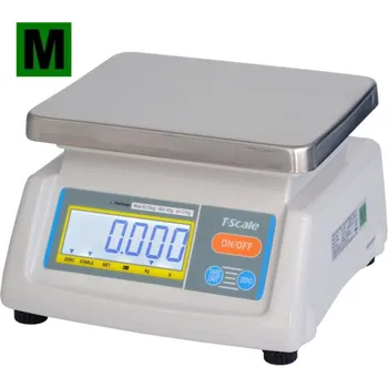 Domácí spotřebič TSCALE T28-6D, 3/6kg, 190mmx230mm Gastro váha do kuchyní, výroben a skladů - dva displeje