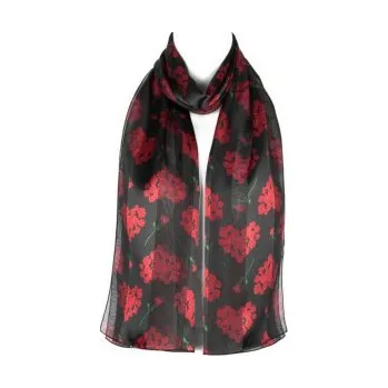 Šátek šifónový , Barva Černá Gift3 302302