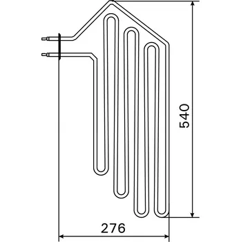 Topné těleso, spirála pro saunová kamna AF9/AFB9, 3000W/230V