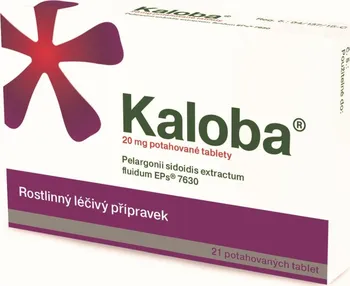 Lék na kašel, rýmu a nachlazení Kaloba 20 mg 21 tbl.